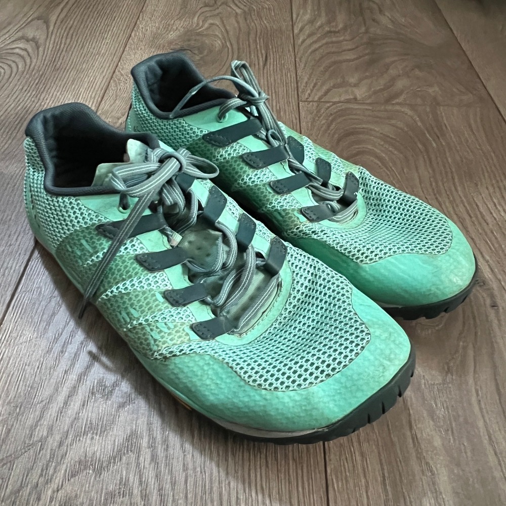 Merrell Trail Glove 6 Mint Green Barefoot Running Shoes Womens 11 J066898